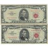 Image 1 : 1963 $5 Red Seal Bill Lot of 2