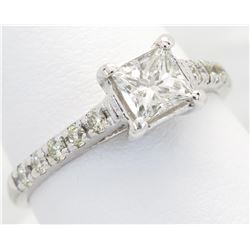 1.00ctw Diamond Ring - 14KT White Gold