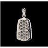 Image 2 : 1.53ctw Diamond Pendant - 18KT White Gold