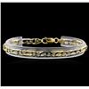 Image 2 : 18KT Two-Tone Gold Link Bracelet