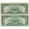 Image 2 : 1963 $5 Red Seal Bill Lot of 2
