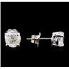 Image 2 : 1.42ctw Diamond Solitaire Earrings - 14KT White Gold