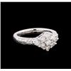 Image 1 : 0.95ctw Diamond Ring - 14KT White Gold