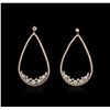 Image 1 : 14KT Rose Gold 2.55ctw Diamond Earrings