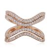Image 2 : 18KT Rose Gold 0.90ctw Diamond Ring
