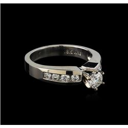 0.77ctw Diamond Ring - 18KT White Gold