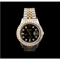 Rolex 14KT Two-Tone 2.50ctw Diamond DateJust Men's Watch