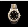 Image 1 : Rolex 14KT Two-Tone 2.50ctw Diamond DateJust Men's Watch