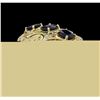 Image 3 : 14KT Yellow Gold 5.01ctw Sapphire and Diamond Ring