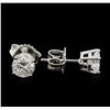Image 2 : 1.18ctw Diamond Stud Earrings - 14KT White Gold