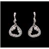Image 1 : 0.57ctw Diamond Earrings - 14KT White Gold