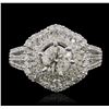 Image 1 : 14KT White Gold 1.72ctw Diamond Ring