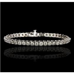 14KT White Gold 7.60ctw Diamond Tennis Bracelet