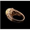 Image 3 : 3.20ct Opal and Diamond Ring - 14KT Rose Gold