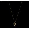 Image 2 : 14KT Yellow Gold 1.00ctw Diamond Pendant With Chain