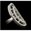 Image 1 : 14KT White Gold 1.49ctw Diamond Ring