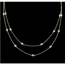 1.35ctw Diamond Necklace - 14KT Yellow Gold