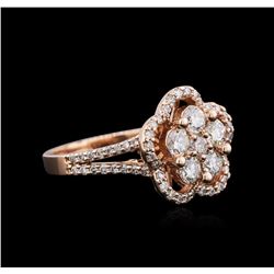 14KT Rose Gold 1.19ctw Diamond Ring