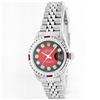 Image 1 : Rolex Stainless Steel 1.00ctw Diamond and Ruby DateJust Ladies Watch