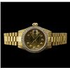 Image 1 : Rolex 18KT Gold President Diamond DateJust Ladies Watch