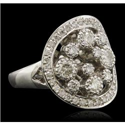 14KT White Gold 0.81ctw Diamond Ring