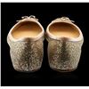 Image 3 : Ladies Christian Louboutin Gozul Strass Glitter Flats