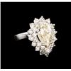 Image 1 : 14KT White Gold 4.69ctw Diamond Ring