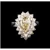 Image 2 : 14KT White Gold 4.69ctw Diamond Ring