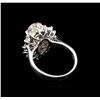 Image 3 : 14KT White Gold 4.69ctw Diamond Ring