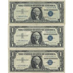 1957 $1 Star Note Silver Certificate Currency Lot of 10