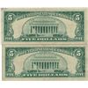 Image 2 : 1963 $5 Red Seal Bill Lot of 2