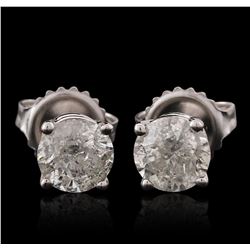 14KT White Gold 1.33ctw Diamond Stud Earrings