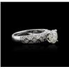 Image 1 : 18KT White Gold 1.73ctw Diamond Ring