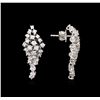 Image 2 : 1.90ctw Diamond Earrings - 14KT White Gold