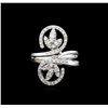 Image 2 : 14KT White Gold 0.50ctw Diamond Ring