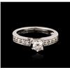 Image 2 : 14KT White Gold 0.69ctw Diamond Ring