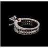 Image 3 : 3.42ctw Fancy Black Diamond Ring - Platinum