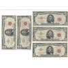 Image 1 : 1963 $5 Red Seal Bill Lot of 5