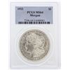 Image 1 : 1921 PCGS MS64 Morgan Silver Dollar