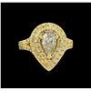 Image 2 : 2.09ctw Diamond Ring - 14KT Yellow Gold