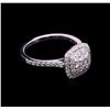 Image 2 : 0.88ctw Diamond Ring - 14KT White Gold