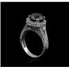 Image 4 : 4.79ctw Black Diamond Ring - 14KT White Gold