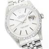 Image 1 : Rolex Stainless Steel 1.00ctw Diamond DateJust Men's Watch