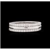 Image 2 : 0.56ctw Diamond Stackable Ring - 14KT White Gold