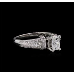 GIA Cert 1.52ctw Diamond Ring - 18KT White Gold