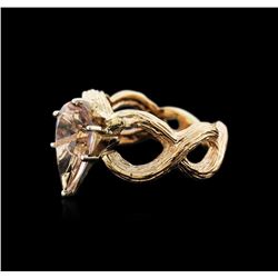 14KT Yellow Gold 2.70ct Morganite Ring