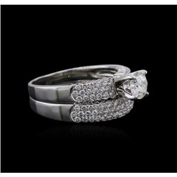 14KT White Gold 1.27ctw Diamond Ring