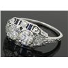 Image 9 : 0.96ctw Vintage Diamond Ring - 20KT White Gold