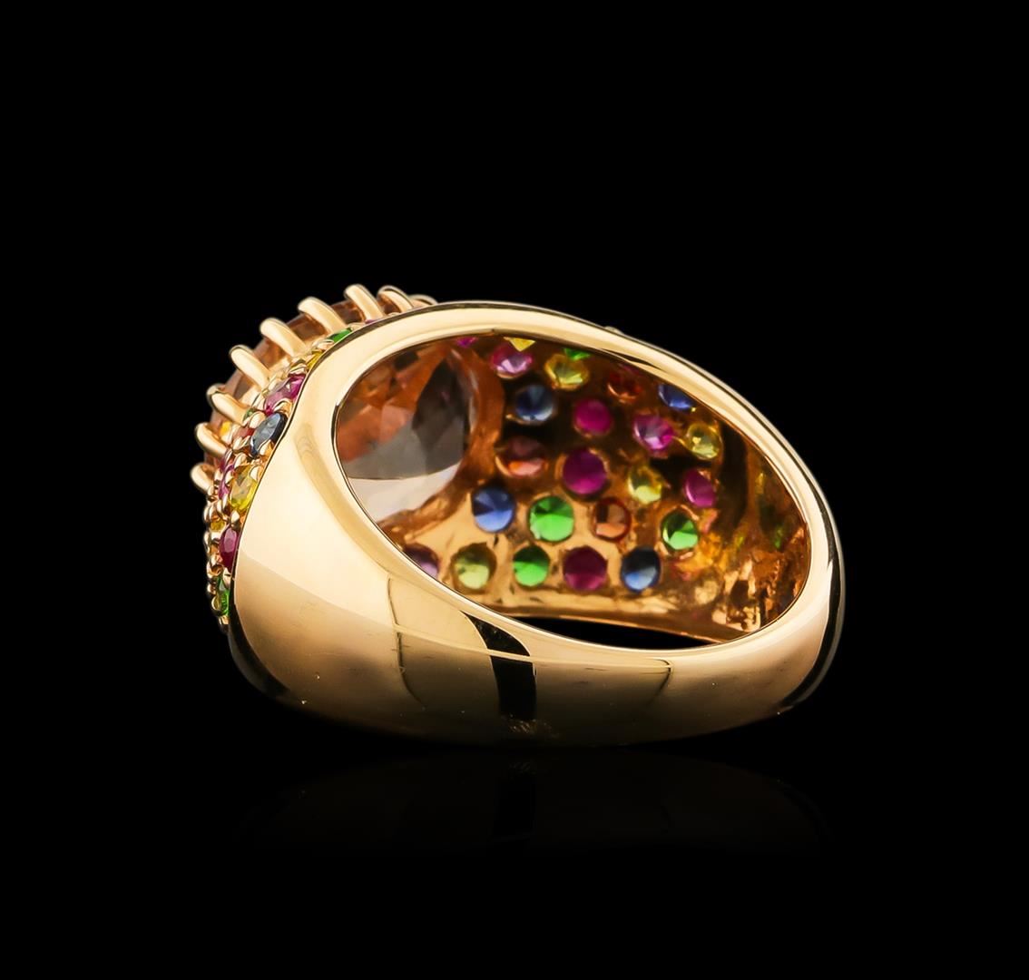 7.13ct Multi Gemstone Ring 14KT Rose Gold