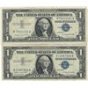 Image 1 : 1957 $1 Silver Certificate Currency Lot of 2